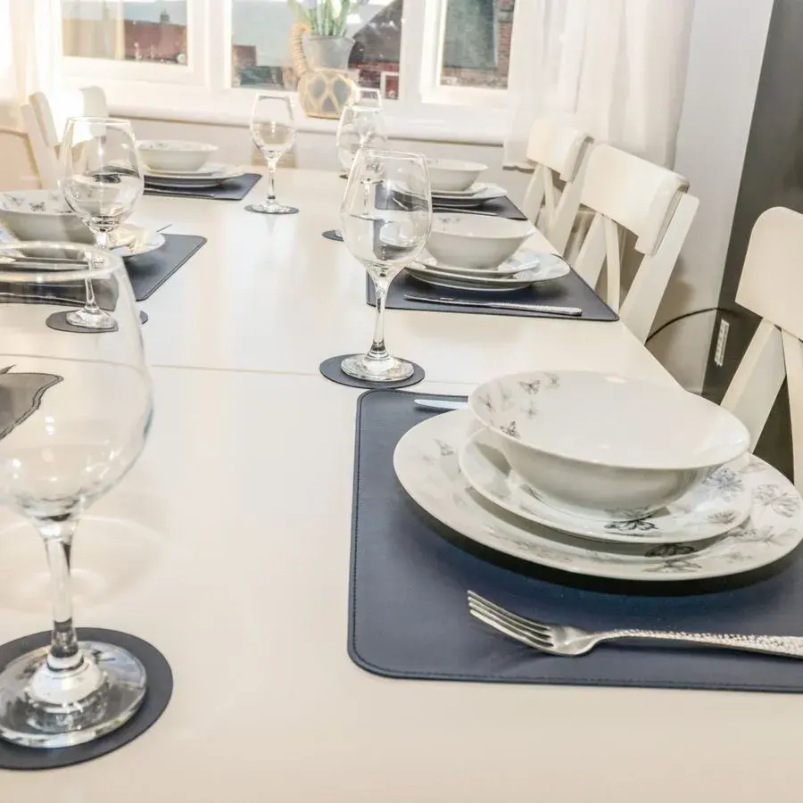 Modern fully-equipped kitchen at Falconhurst self-catering accommodation Whitby area